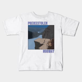 Preikestolen Norway Kids T-Shirt